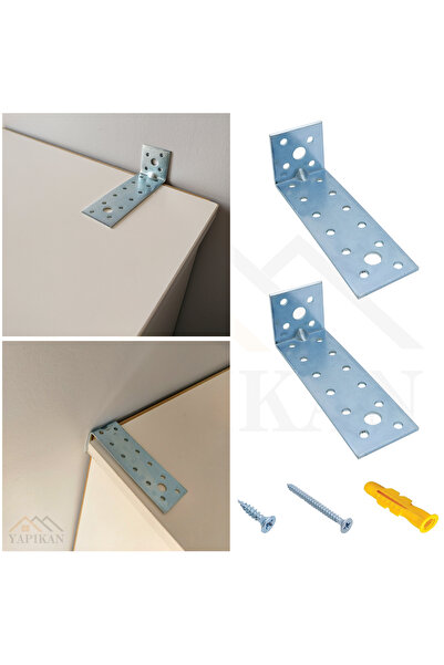 Yapıkan Deprem Güvenliği Dolap Sabitleme Seti 40x40x200mm - Mobilya Gardırop ...
