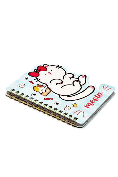 YOYOSO Cute Cat A6 Lined Notebook Blue