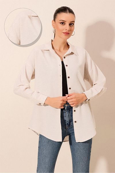 Bigdart 20203 Oversize Basic vászoning - krémszínű