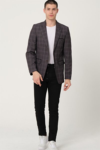 Dewberry C9058 Men's Jacket-black-burgundy