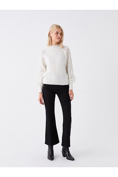 MAKRAS EXCLUSIVE Isabella Zero Max Black Jeans High Waist Flare Women's Jean Pants (New Season)