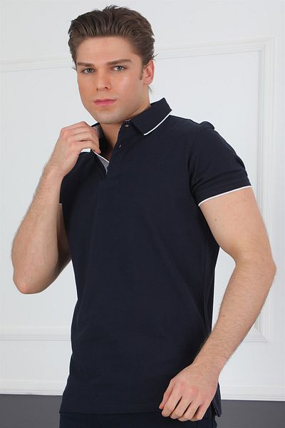 Dewberry T8579 Men's T-shirt-navy blue