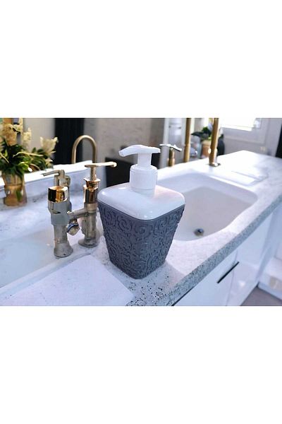 ÇEÇEN HOME Δοχείο υγρού σαπουνιού με μοτίβο Ivy 1 Τεμάχιο