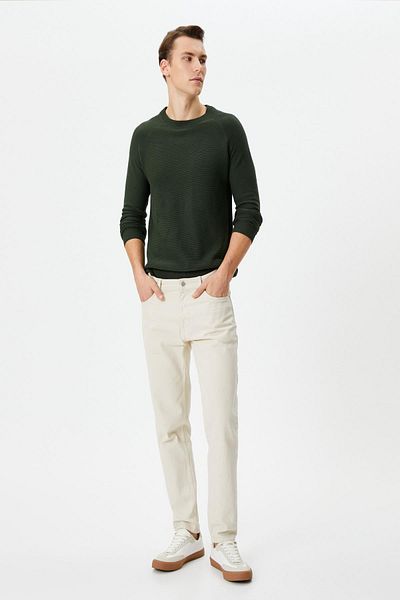 Koton Khaki Men's Sweater 4WAM70059HT