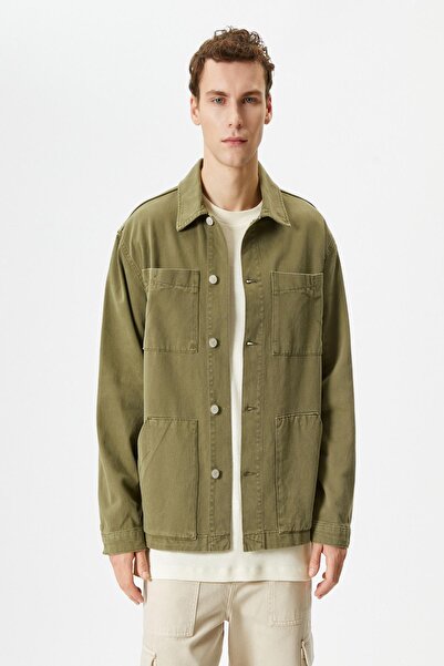 Koton Khaki-Jacke für Herren