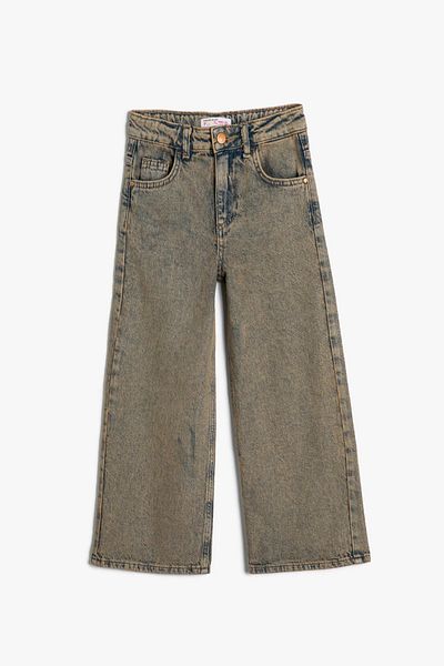 Koton Mittlere Indigo-Jeans für Mädchen
