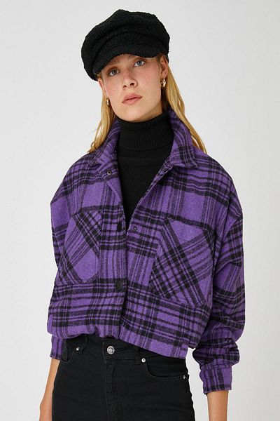 Koton Women's Lilac Patterned Jacket 3WAK50040PW
