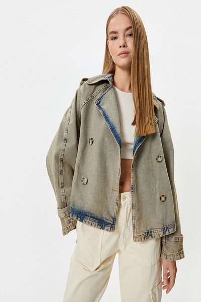 Koton Women's Light Indigo Jacket