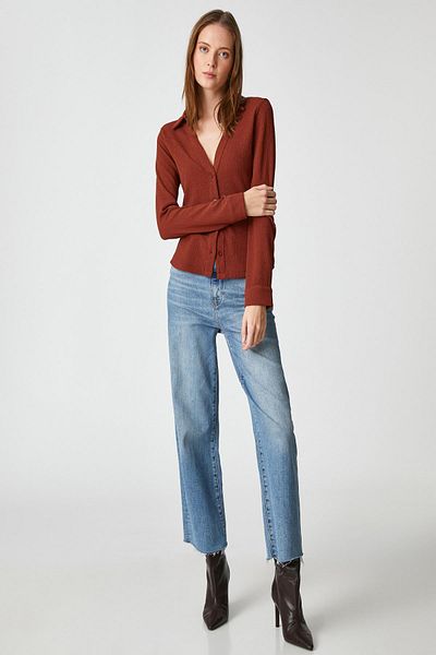 Koton Women's Tile Shirt 3WAK60015EK