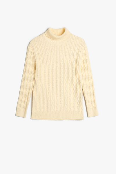 Koton Girl's Ecru Sweater