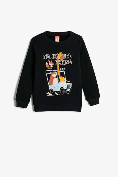 Koton Baby Boy Navy Blue Sweatshirt