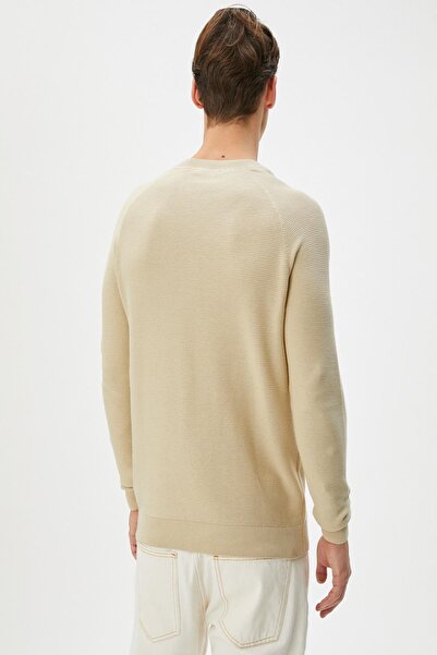 Koton Ecru Men's Sweater 4WAM70059HT
