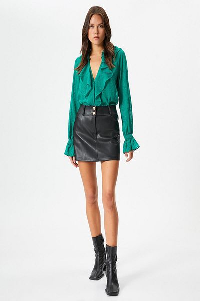 Koton Green Women's Blouse 4WAK60010FW