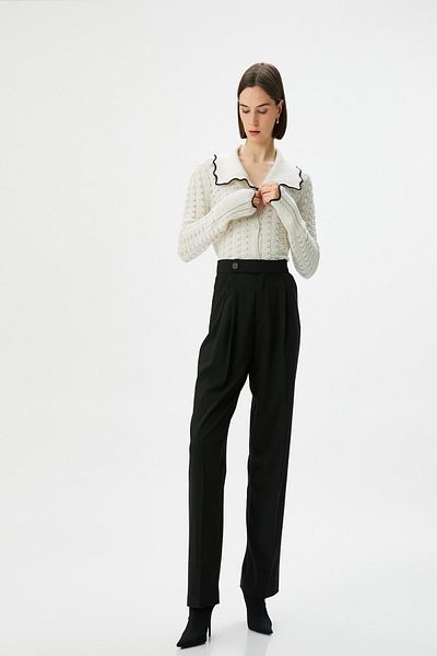 Koton Ecru Women's Cardigan 4WAK90167HT