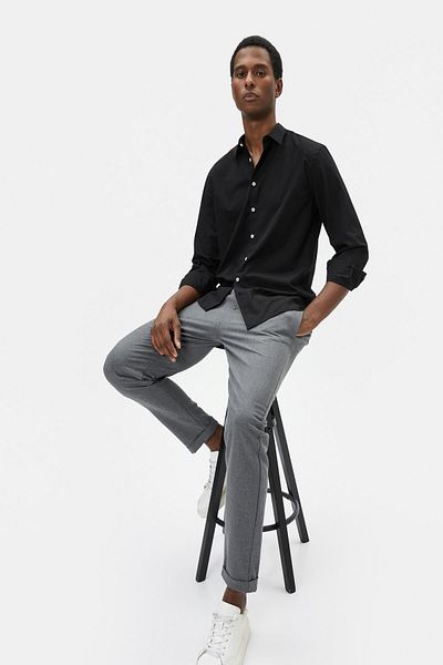 Koton Men's Black Shirt 4WAM60217HW