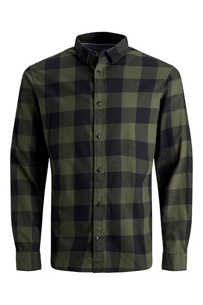 Jack & Jones Hemd Langärmliges GINGHAM TWILL SHIRT mit Hemdkragen