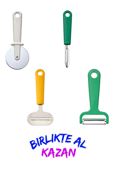 IKEA UPPFYLLD; pizza kesici, peynir dilimleyici, patates soyacağı, soyacak