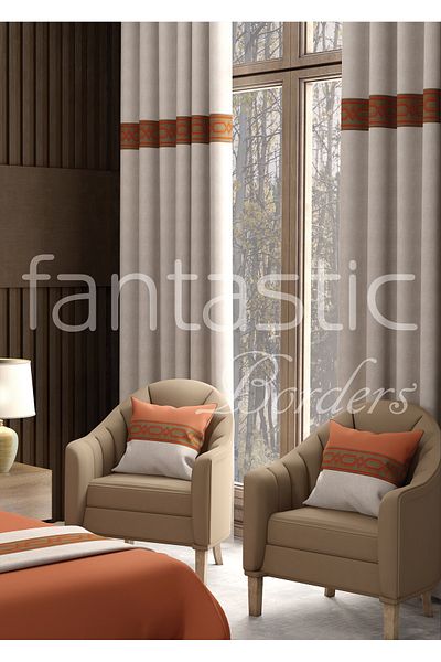 FANTASTIC BORDERS BORDURA PERDELA LATA TESTURATA / ACCESORII (7 CM. LĂȚime - 3,5 MT. LUNGIME)