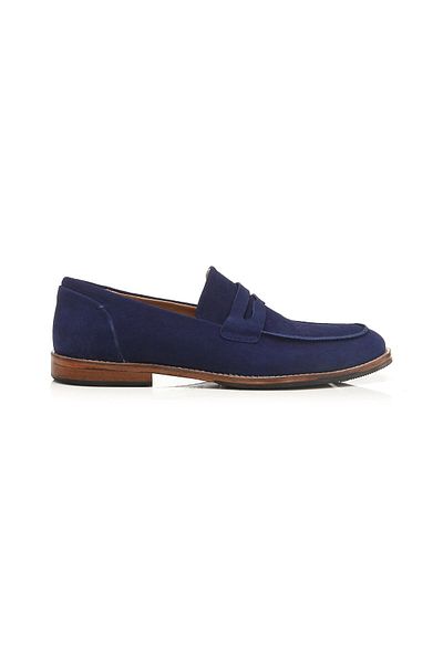 Hotiç Genuine Leather Navy Blue Men's Loafer X Danilo Zanna