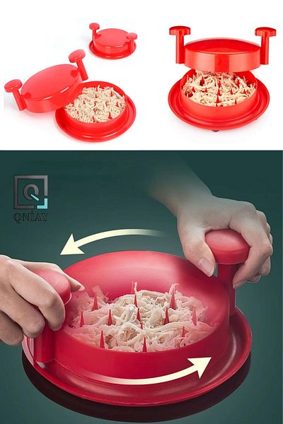 QNİAY Chicken Shredding Apparatus Köz Eggplant Pepper Shredder Chicken Linting Chopping Apparatus Plastic