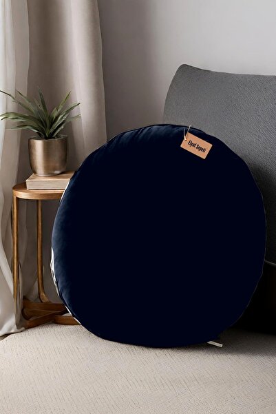 Elyaf Sepeti Yumuşak 68x68x15 Cm Yuvarlak Yer Minderi Kalorifer Önü Minder Mi...