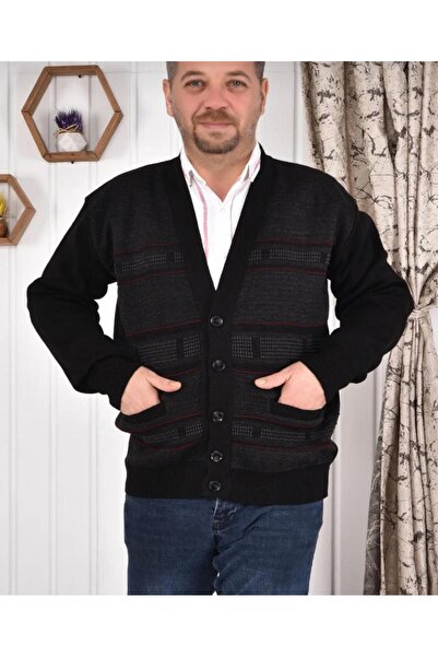 MaviMoure سترة صوفية بجيوب مزدوجة وأزرار