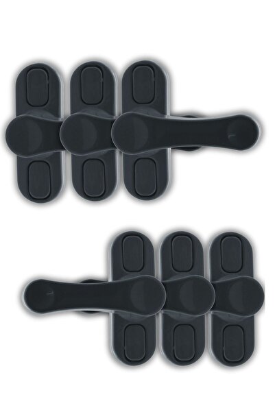 Viselia Pencere Kilidi Pimapen Kilidi Pencere Çocuk Kilidi Pencere Emniyet Kilidi Antrasit 6 Adet