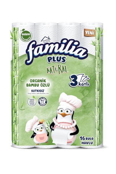 Familia ( 2 PCS ) Familia Natural Paper Towels 16 Pieces
