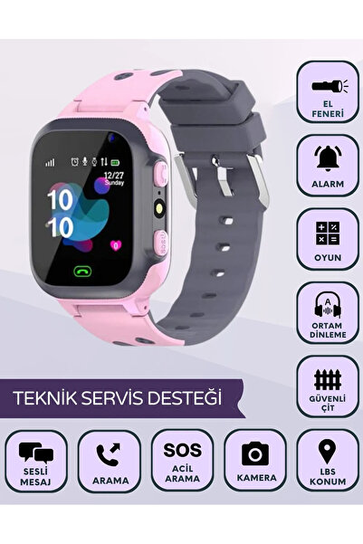EKMEKTEKNEM Q12 SIM KARTLI KAMERALI SOS ÖZELLİKLİ LBS TAKİPLİ AKILLI ÇOCUK SAATİ