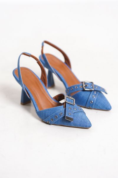 ZİESCE STILETTO CU TOC ALBASTRU BLUDE