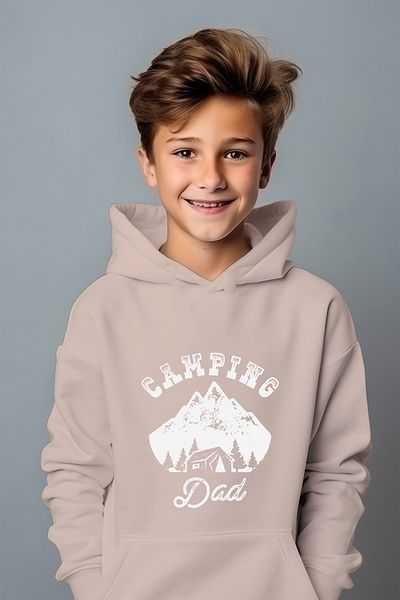 ADABEBEK Φούτερ Camping Dad Style Relaxed Cut Oversize