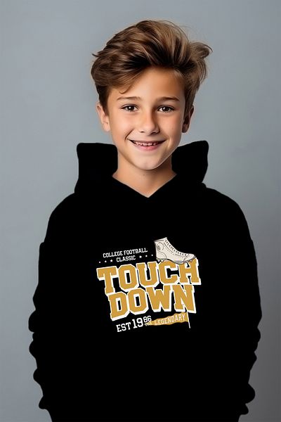 ADABEBEK Суитшърт с голям размер Touch Down Legendary Style Relaxed Cut