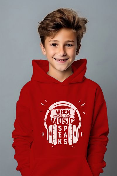 ADABEBEK When Music Style Удобна кройка Oversize суичър