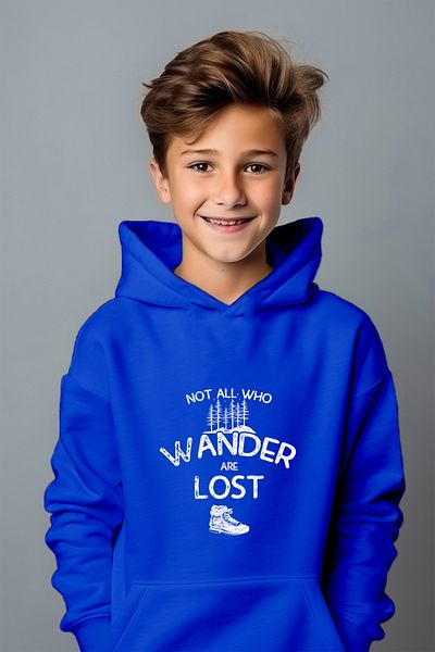 ADABEBEK Φούτερ ειδικής σχεδίασης Wander Lost Printed Relaxed Cut Oversize