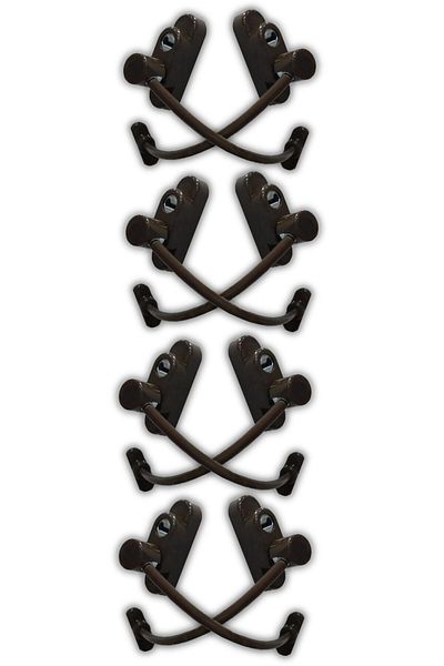 Viselia Keyed Steel Rope Window Child Lock Child Safety Lock 8 Pieces Dark Brown
