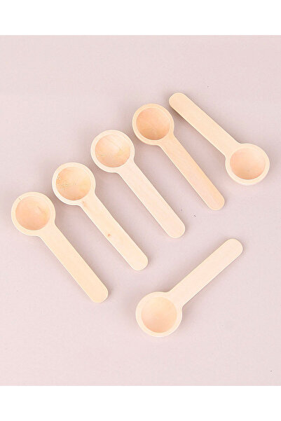 Juniberry 6 Pieces Mini Spice Shovel Spoon Round 7cm