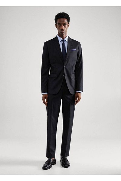 MANGO Man Stretch Fabric Slim Fit Blazer Jacket