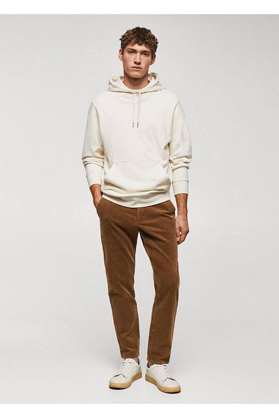 MANGO Man Slim Fit Micro Corduroy Παντελόνι