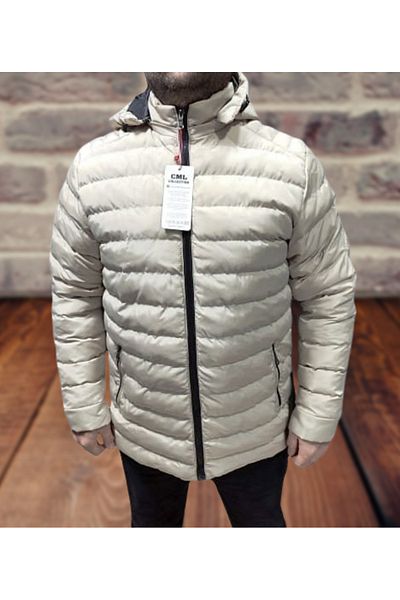 Cml Men's Slimfit down Jacket - Plus Size, Silicone Padding