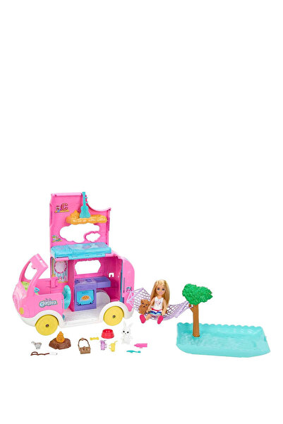 Barbie Chelsea 2'si 1 Arada Karavan Oyun Seti HNH90