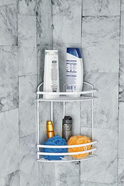 Cooker Luxury Stainless Bathroom Corner Organizer Shampoo Holder Shower Shelf
