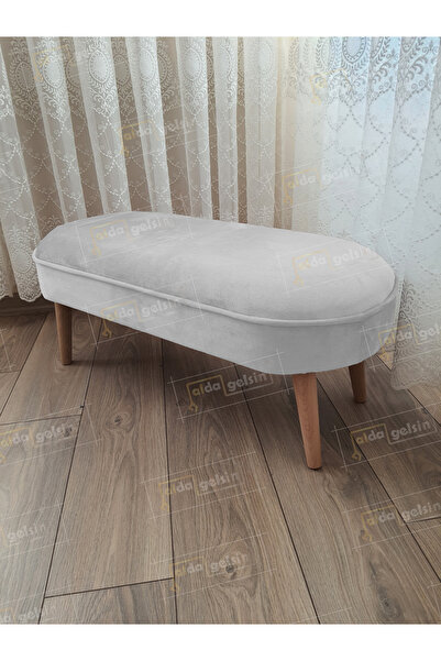 aldagelsin Ultra Lüks Oval Parrot Puf Ahşap Ayak
