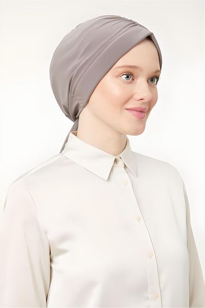 Melodi Scarf Women's Hijab Dubai Back Tie Bonnet Shawl Mink