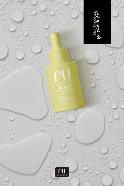 ru cosmetic Retinol Serum Hyaluronik Asit,seramid Cilt Serumu Cilt Bakimi 30 ml