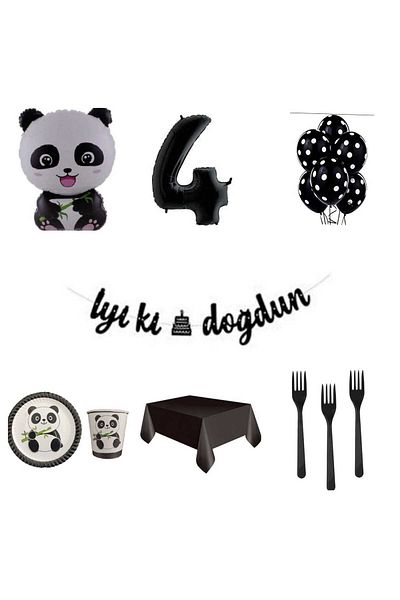 Mini Parti MINI PARTY STORE SET DE PETRECERE PANDA