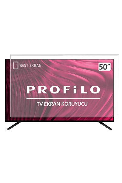 Bestekran Profilo 50" Inç 127 Ekran Koruyucu Kırılmaz Paneli Led Oled Qled An...
