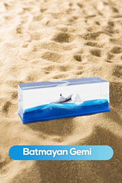 TAŞTAN TİCARET Batmayan Gemi Akvaryum Dekoratif Biblo Hediye Ne Kadar Sallars...
