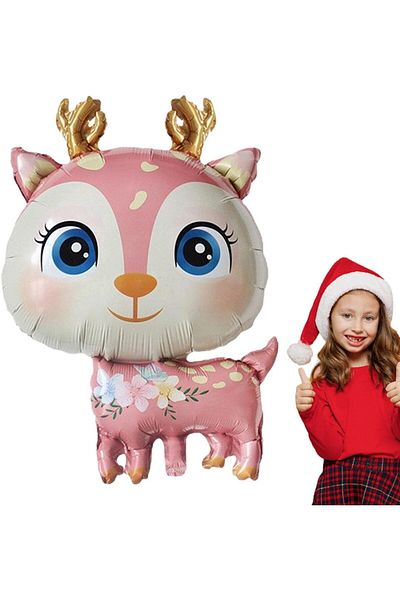 kidspartim Deer Pink Foil Balloon 49x74,5 cm