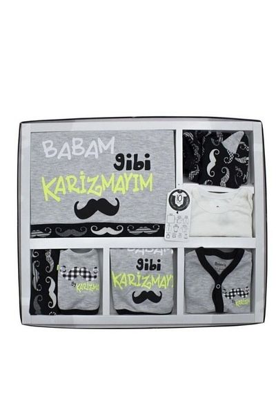 Miniworld Baby Boy Hospital Discharge Set I Am Charisma Like My Father 10-Piece Newborn