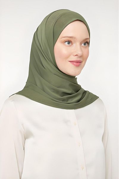 Melodi Scarf Women's Hijab Practical Hijab Shawl Khaki
